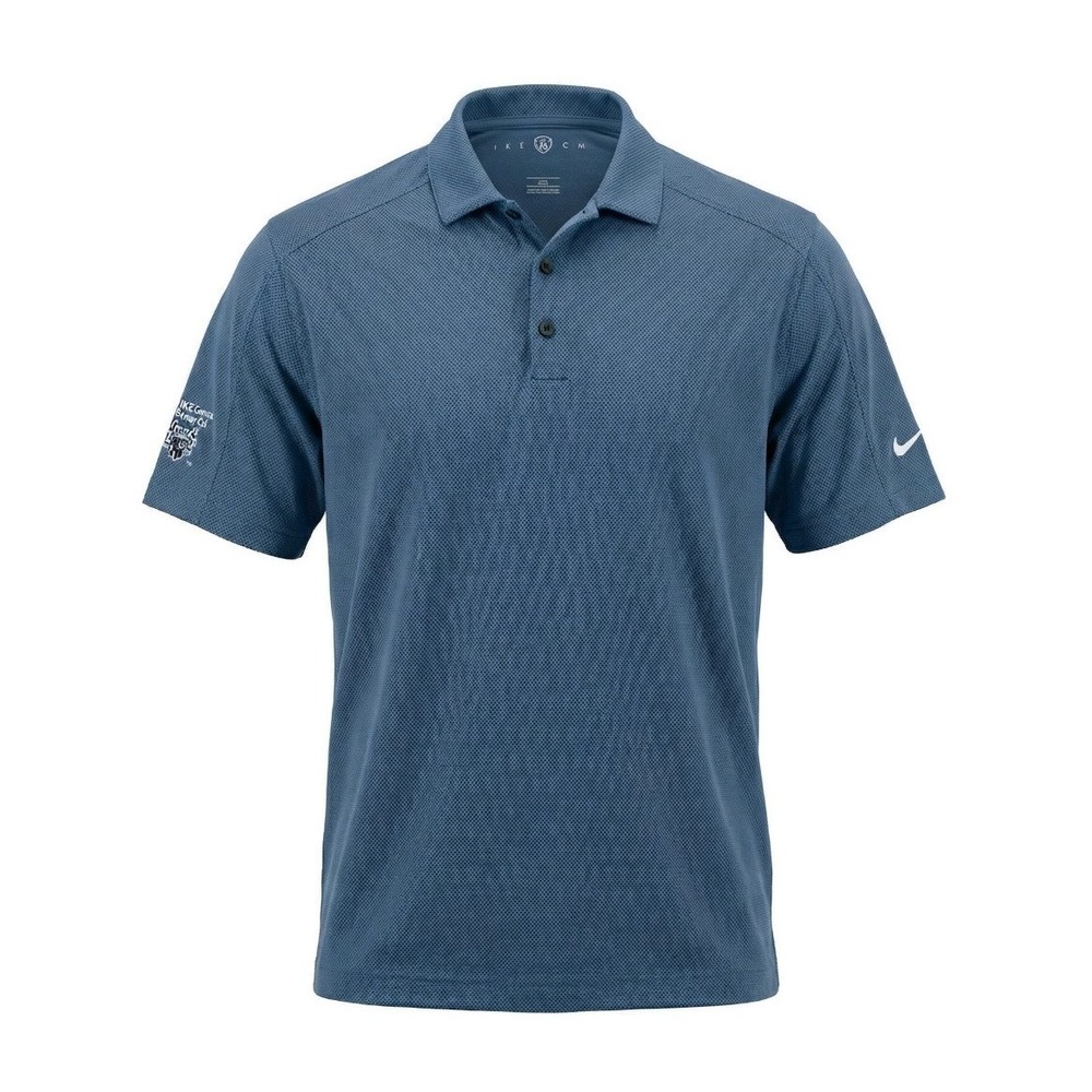 Nike Men's Golf Polo Shirt Size Large, Short Sleeve, Blue, Indianwood Emb Logo